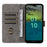 For Nokia C110 Mobile Phone Case RFID Blocking Wallet Stand PU Leather Phone Cover with Strap - Black - 2