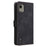 For Nokia C110 Mobile Phone Case RFID Blocking Wallet Stand PU Leather Phone Cover with Strap - Black - 7