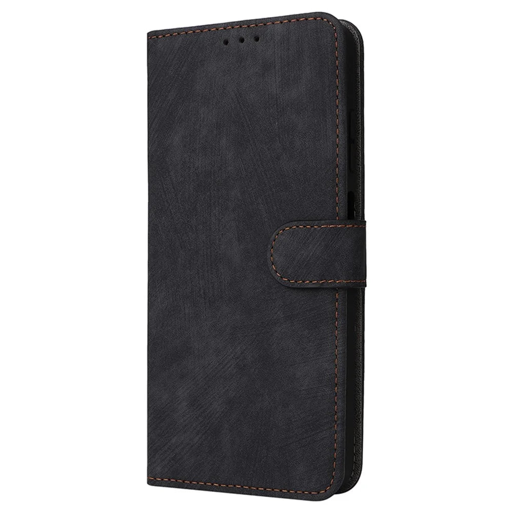 For Nokia G310 Supporting Stand PU Leather Case RFID Blocking Wallet Phone Cover with Strap - Black - 6