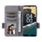 For Nokia G310 Litchi Texture PU Leather Cell Phone Case Wallet Stand Anti-Fingerprint Cover - Grey - 2
