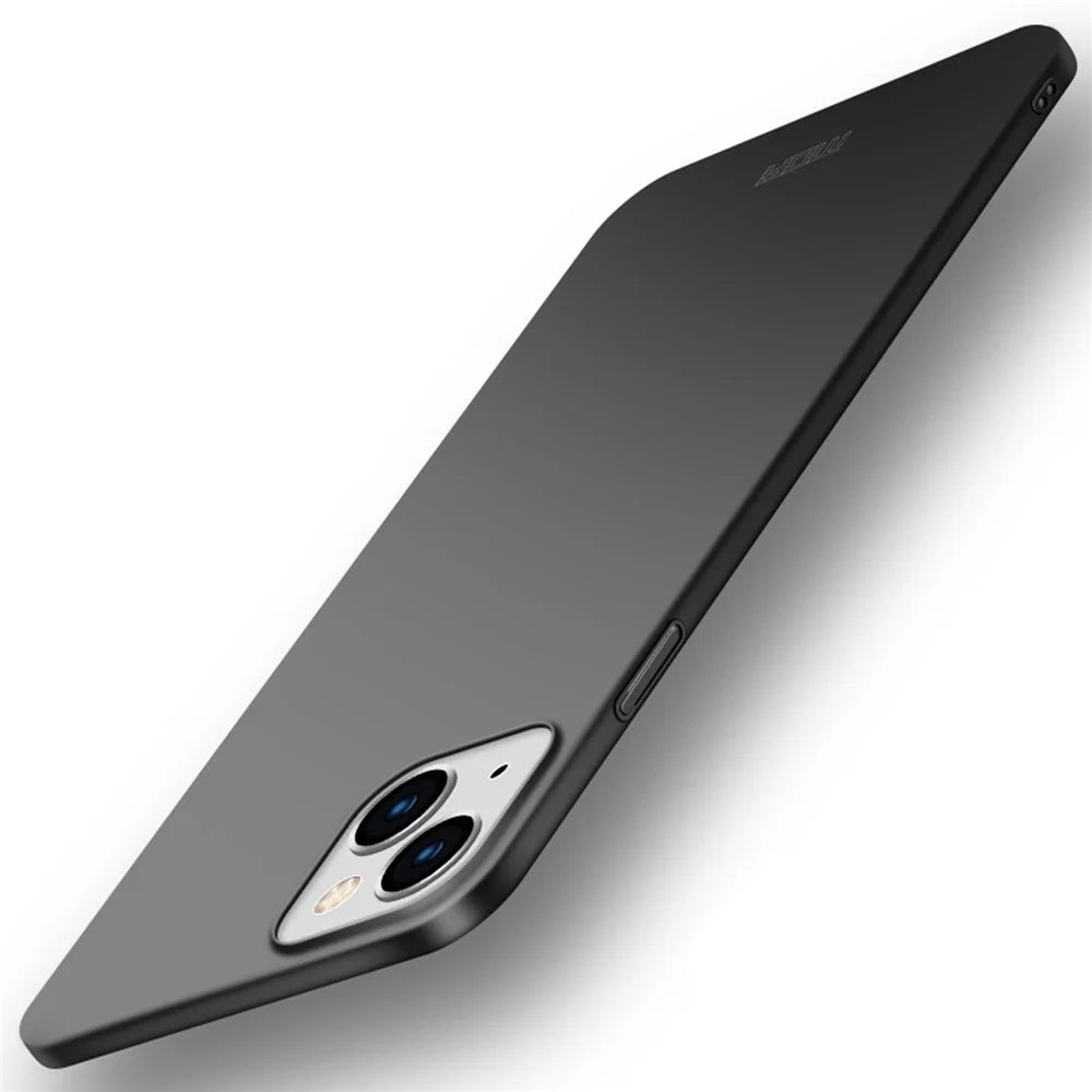 MOFI JK PC Series-1 Shield for iPhone 15 Matte PC Phone Case Dustproof Cell Phone Cover - Black - 1