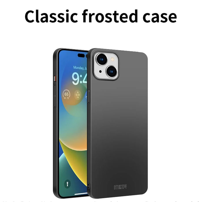 MOFI JK PC Series-1 Shield for iPhone 15 Matte PC Phone Case Dustproof Cell Phone Cover - Black - 2