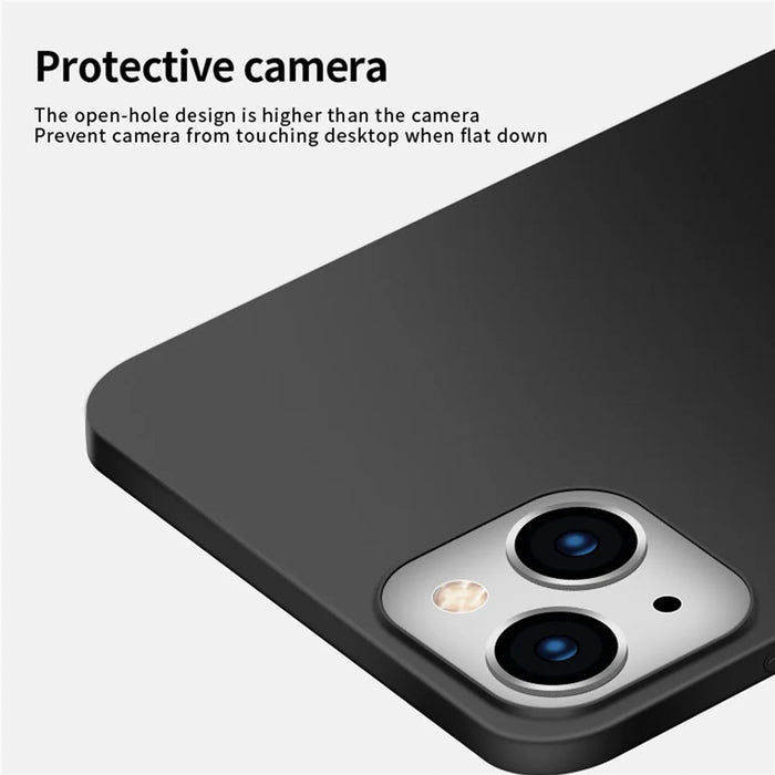 MOFI JK PC Series-1 Shield for iPhone 15 Matte PC Phone Case Dustproof Cell Phone Cover - Black - 4