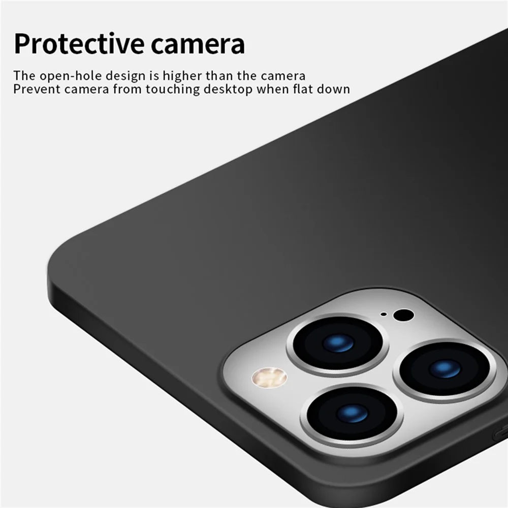 MOFI JK PC Series-1 Shield Matte PC Phone Case for iPhone 15 Pro Max Anti-Fingerprint Cell Phone Cover - Black - 4