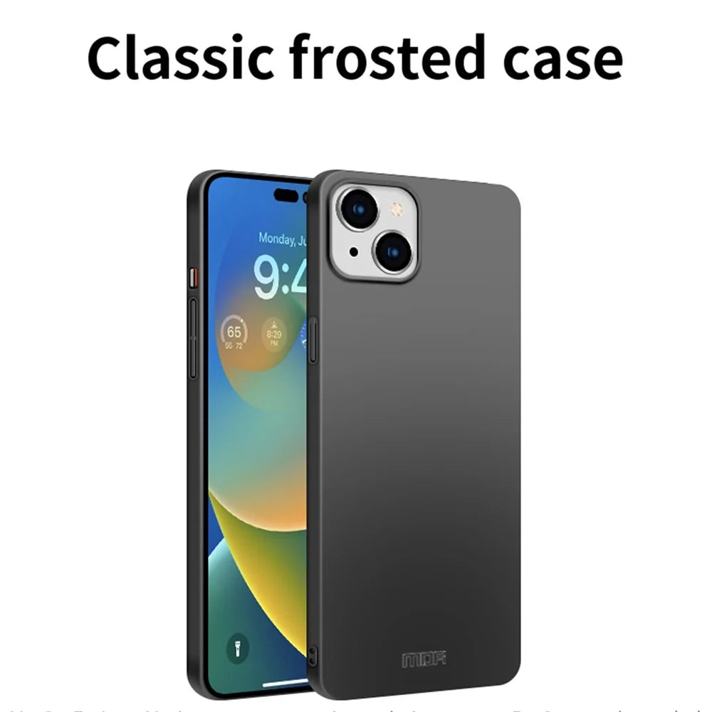 MOFI JK PC Series-1 Shield for iPhone 15 Pro Anti-Fingerprint Matte PC Phone Case Cell Phone Cover - Black - 2