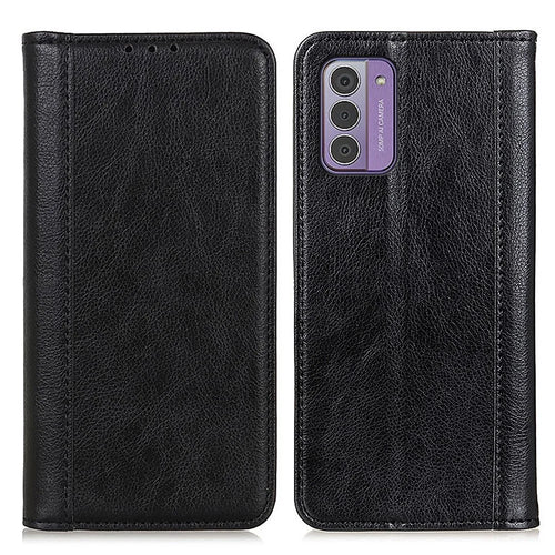 For Nokia G42 Anti-Scratch Litchi Texture Split Leather Phone Case Wallet Stand Dustproof Phone Cover - Black - 1