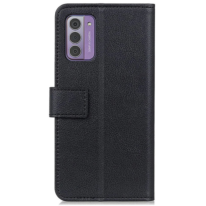 For Nokia G42 Phone Case Stand Wallet Protective Cover PU Leather Cell Phone Protective Shell - Black - 7
