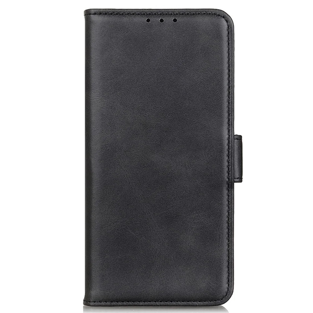 For Nokia G42 Cowhide Texture PU Leather Wallet Phone Case Phone Stand Cover - Black - 5
