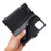 For iPhone 15 Pro Max Cell Phone Case Imprinted Butterflies PU Leather Wallet Cover Stand with Strap - Black - 5