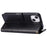 For iPhone 15 Imprinted Butterflies Mobile Phone  Stand Case PU Leather Wallet Shell with Strap - Black - 4
