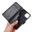 For iPhone 15 Imprinted Butterflies Mobile Phone  Stand Case PU Leather Wallet Shell with Strap - Black - 5