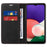 BETOPNICE 003 For Samsung Galaxy A22 5G (EU Version) Wallet PU Leather Shell RFID Blocking Flip Cover Stand Phone Case - Black - 2