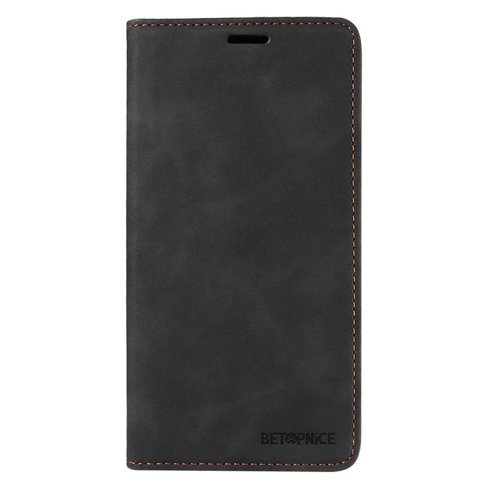 BETOPNICE 003 For Samsung Galaxy A22 5G (EU Version) Wallet PU Leather Shell RFID Blocking Flip Cover Stand Phone Case - Black - 7
