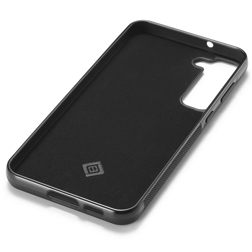 LC.IMEEKE For Samsung Galaxy S23 Carbon Fiber Splicing Leather Coating Phone Cover TPU + EVA Case - 3