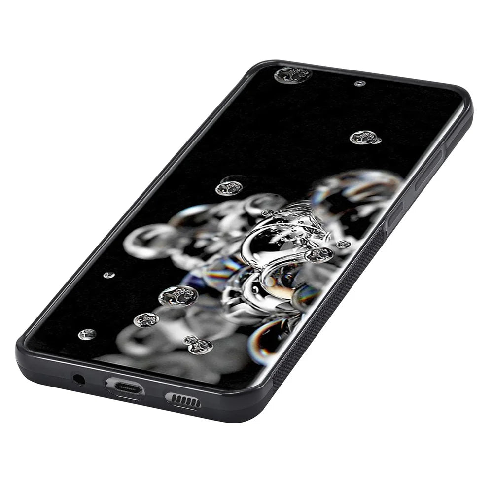 LC.IMEEKE Carbon Fiber Splicing Case for Samsung Galaxy S20 Ultra , PU Leather Coated TPU + EVA Cover - 5