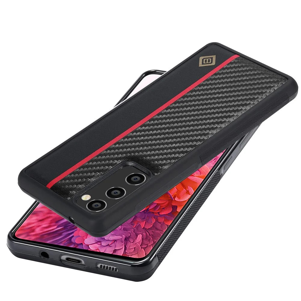 LC.IMEEKE Phone Case for Samsung Galaxy S20 FE / S20 FE 5G / S20 FE 2022 / S20 Lite , Leather+TPU+EVA Cover - 5