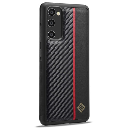 LC.IMEEKE For Samsung Galaxy Note20 / Note20 5G Phone Case Carbon Fiber Leather Coated TPU + EVA Cover - 1