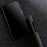 MELKCO For iPhone 14 Pro Max Genuine Cow Leather Coated PC Back Case Soft Microfiber Lining Incomplete Cover Phone Case - Black - 7