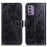 For Nokia G42 Wallet Case Flip PU Leather Shell Retro Crazy Horse Texture Stand Phone Cover - Black - 1