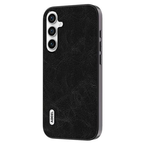 ABEEL For Samsung Galaxy S23 FE Litchi Texture Cover PU Leather+PC+TPU Cell Phone Case - Dreamy Black - 1