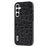 ABEEL For Samsung Galaxy S23 FE Genuine Cow Leather Surface Phone Case Ostrich Texture PC+TPU Cover - Black - 1