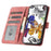 Imprinted Butterflies Phone Case for iPhone 15 , Skin-touch PU Leather Wallet Stand Cover with Strap - Pink - 2