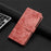 Imprinted Butterflies Phone Case for iPhone 15 , Skin-touch PU Leather Wallet Stand Cover with Strap - Pink - 7