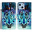 Pattern Printing Leather Wallet Phone Case for iPhone 15 ,  Drop-proof Phone Stand Cover - Wolf - 1