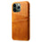 Phone Cover for iPhone 15 Pro , PU Leather Coated PC Protective Back Case with Dual Card Slots - Orange - 2