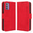 Multiple Card Slots Leather Wallet Case for Nokia C300 , Stand Phone Full Protection Phone Cover - Red - 1