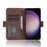 Phone Case with Multiple Card Slots for Samsung Galaxy S23 FE , Stand Wallet Leather Cover - Brown - 3