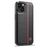 LC.IMEEKE For iPhone 14 Plus Phone Case Carbon Fiber Texture PU Leather Coated TPU + EVA Cover - 2