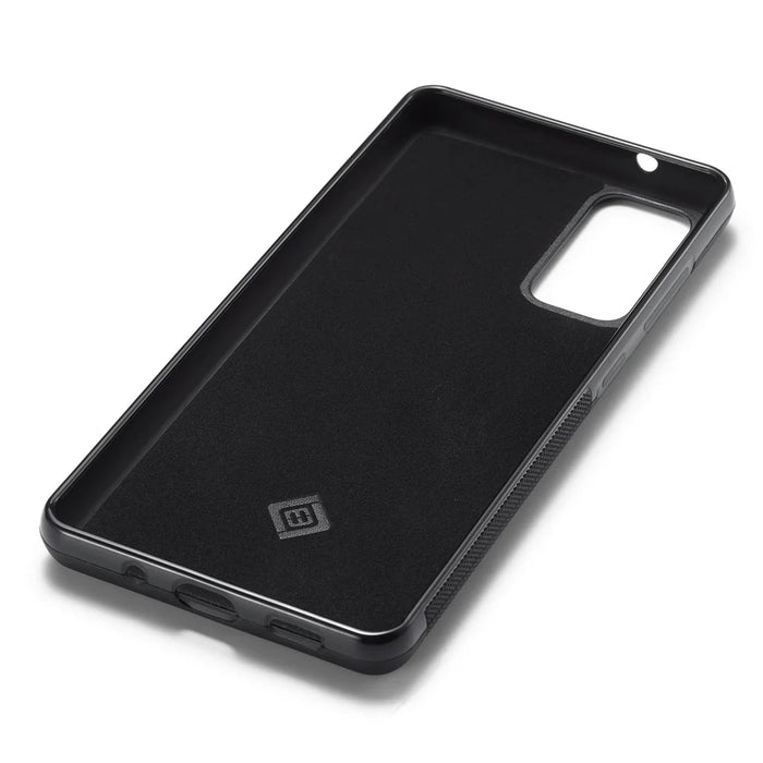 LC.IMEEKE Phone Case for Samsung Galaxy A32 5G / M32 5G , Carbon Fiber Texture PU Leather Coated TPU+EVA Cover - 4