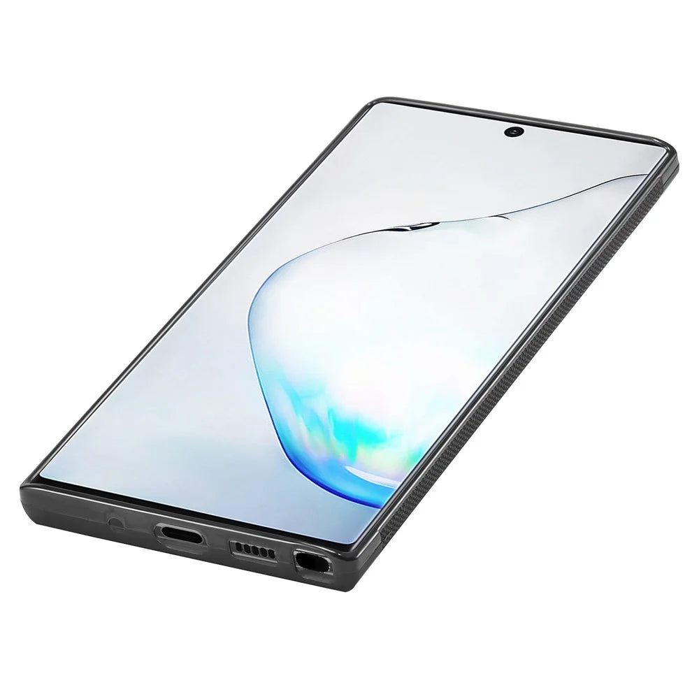 LC.IMEEKE Carbon Fiber Texture Case for Samsung Galaxy Note 10 Plus 4G , PU Leather+TPU+EVA Phone Cover - 6
