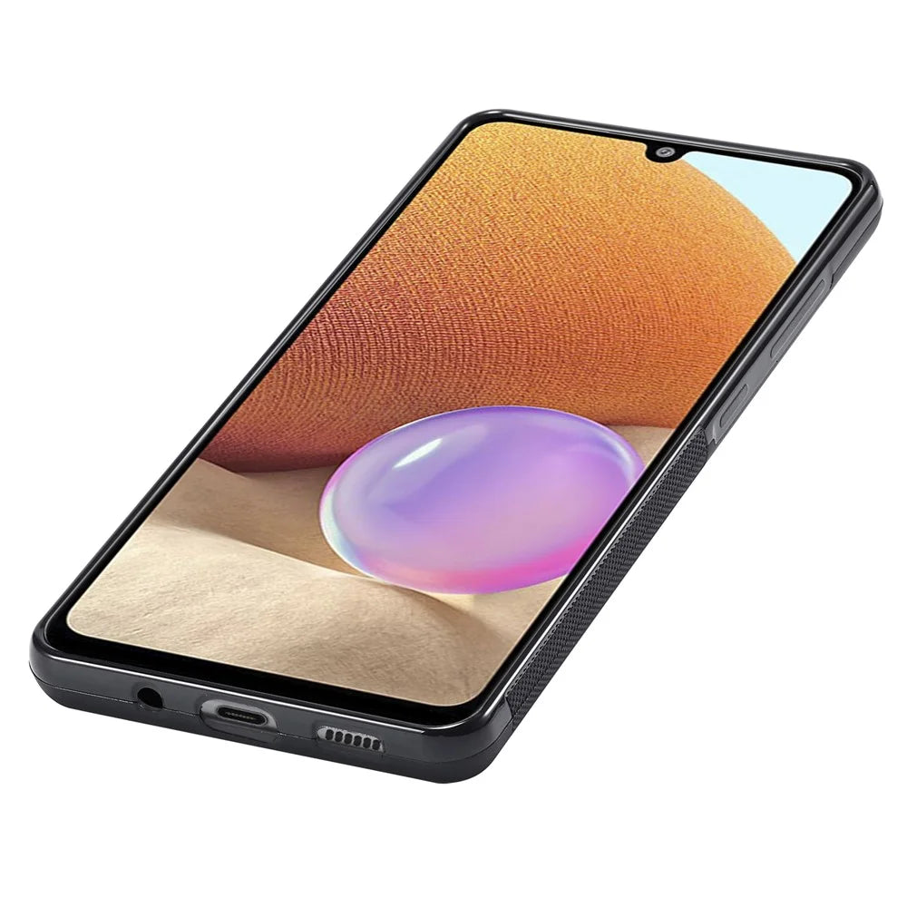 LC.IMEEKE Phone Case for Samsung Galaxy A32 4G (EU Version) Anti-drop Carbon Fiber Texture PU Leather Coated TPU+EVA Cover - 6