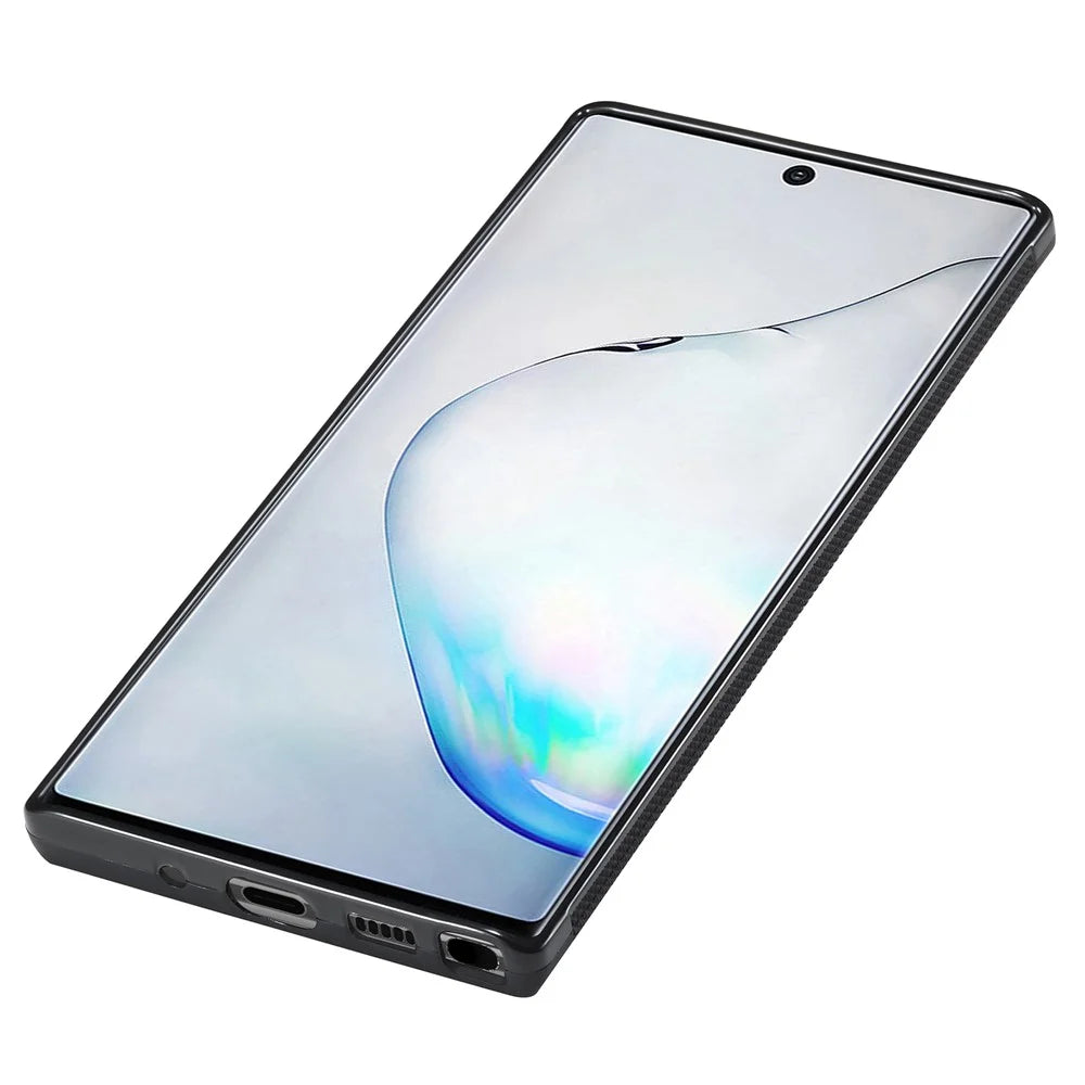 LC.IMEEKE Carbon Fiber Texture Case for Samsung Galaxy Note 10 4G Anti-scratch PU Leather+TPU+EVA Phone Cover - 6