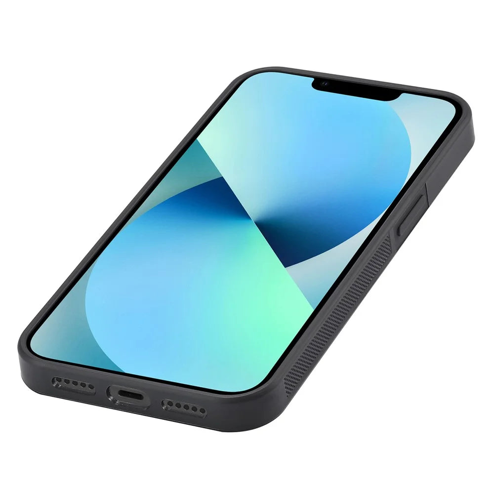 LC.IMEEKE For iPhone 13 mini 5.4 inch Phone Case Carbon Fiber Texture Anti-scratch Leather Coated TPU+EVA Cover - 6