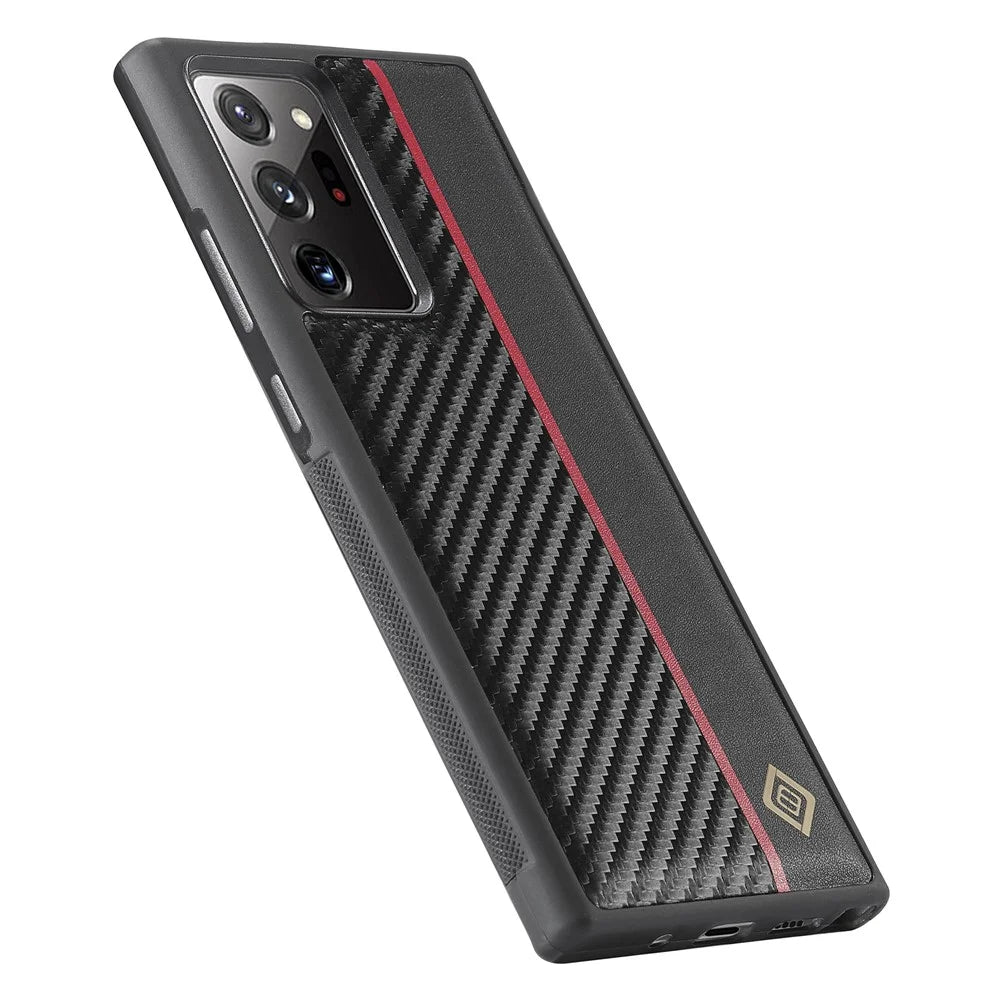 LC.IMEEKE For Samsung Galaxy Note20 Ultra / Note20 Ultra 5G Carbon Fiber Texture Anti-scratch Case PU Leather+TPU+EVA Phone Cover - 7