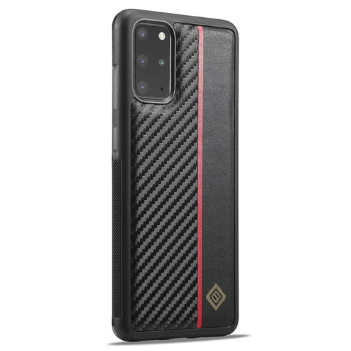 LC.IMEEKE For Samsung Galaxy S20 Plus 4G / 5G Phone Cover Carbon Fiber Texture Leather+TPU+EVA Back Case - 2