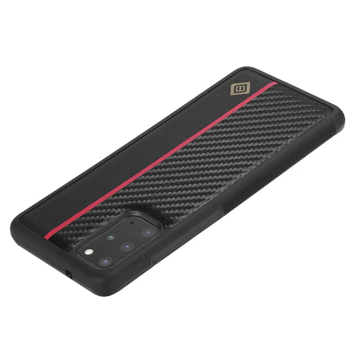 LC.IMEEKE For Samsung Galaxy S20 Plus 4G / 5G Phone Cover Carbon Fiber Texture Leather+TPU+EVA Back Case - 5