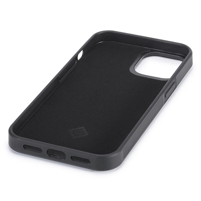 LC.IMEEKE For iPhone 12 mini PU Leather Coated TPU+EVA Phone Case Shock Absorption Carbon Fiber Texture Cover - 4
