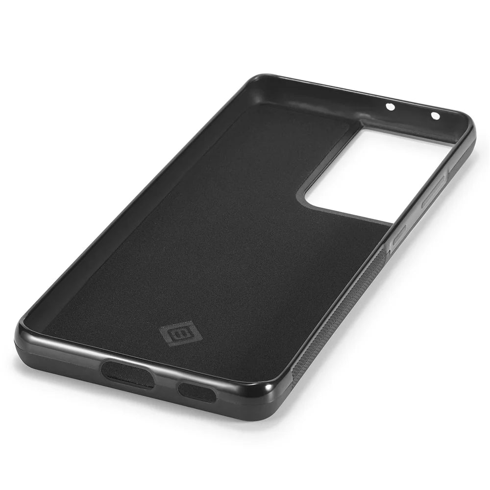 LC.IMEEKE For Samsung Galaxy S21 Ultra 5G Shock-Absorbing Phone Case PU Leather+TPU+EVA Carbon Fiber Texture Cover - 4