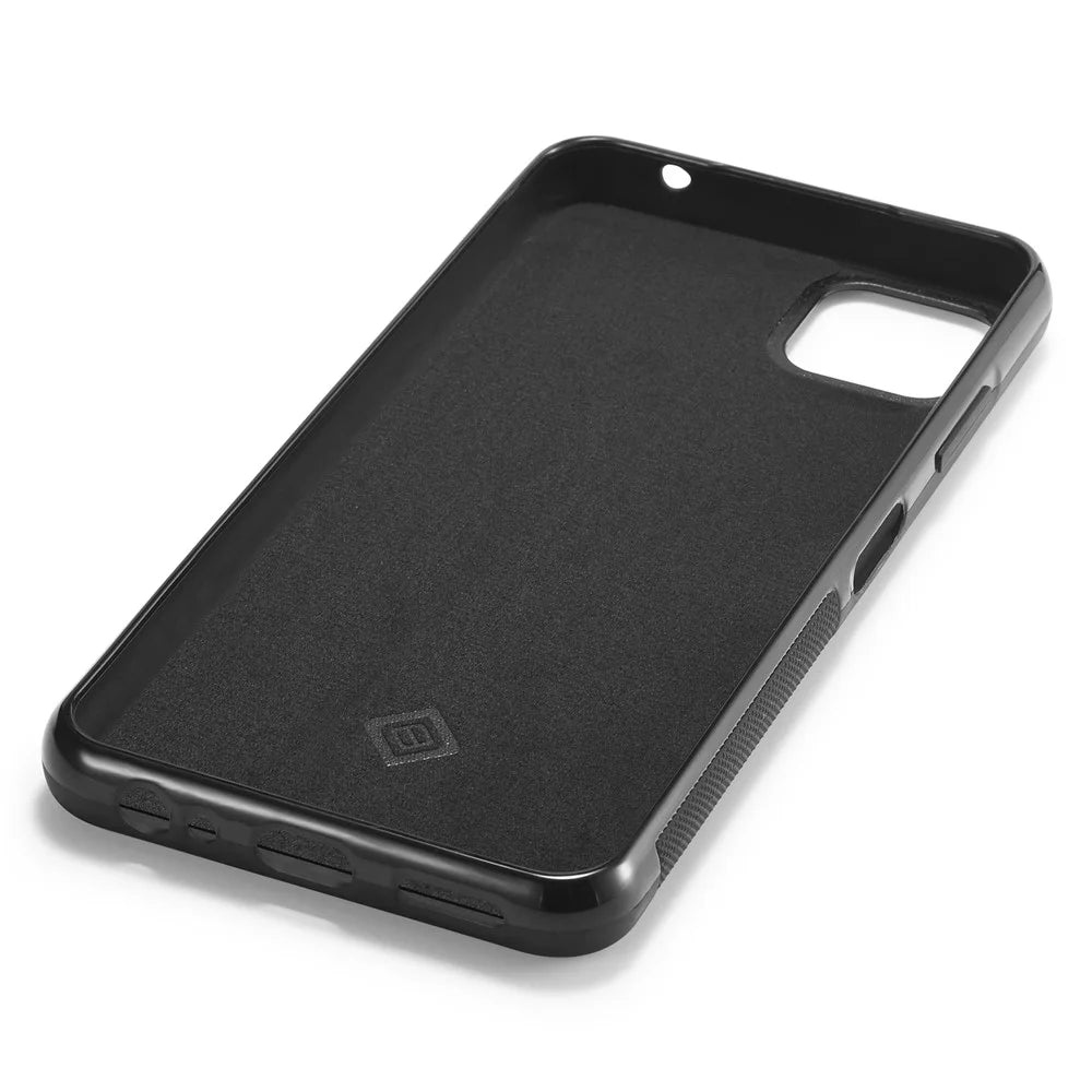 LC.IMEEKE Cell Phone Case for Samsung Galaxy A22 5G (EU Version) , Carbon Fiber Texture Leather+TPU+EVA Slim Cover - 4