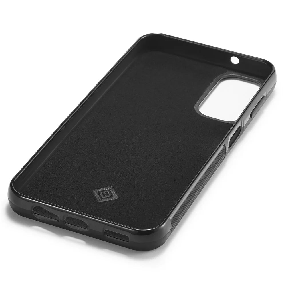 LC.IMEEKE Carbon Fiber Texture Case for Samsung Galaxy A14 4G / 5G , PU Leather Coated TPU+EVA Shock Absorption Phone Cover - 4