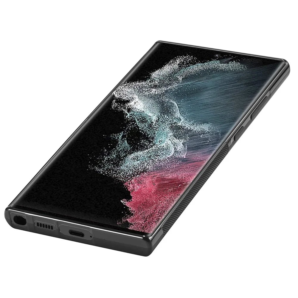 LC.IMEEKE For Samsung Galaxy S22 Ultra 5G Carbon Fiber Texture Phone Case PU Leather+TPU+EVA Phone Cover - 6