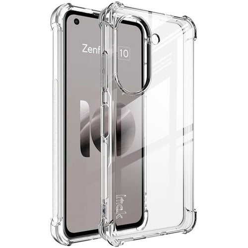 IMAK For Asus Zenfone 10 5G Phone Case Four Corner Anti-drop Clear TPU Back Cover - Transparent - 1