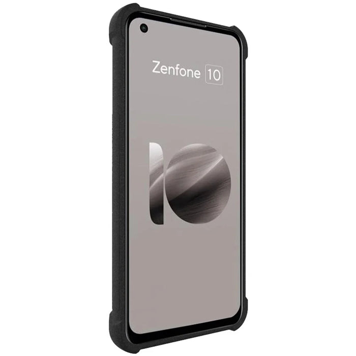 IMAK For Asus Zenfone 10 5G Matte Phone Protective Case Soft TPU Shockproof Back Cover - Black - 6