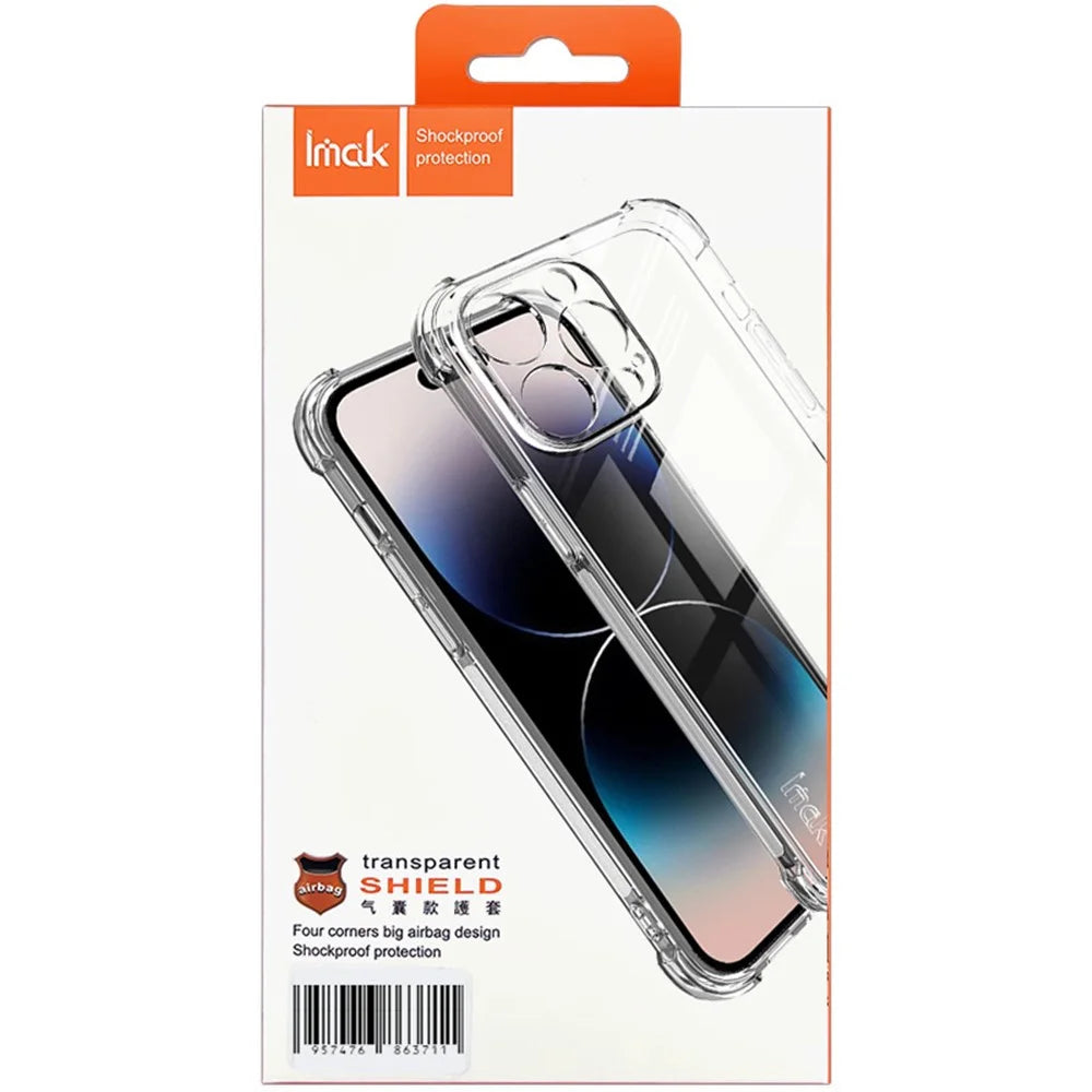 IMAK For Nokia G42 Anti-drop Soft TPU Back Cover Clear Phone Case Four Corner Cushioning Phone Shell - Transparent - 7