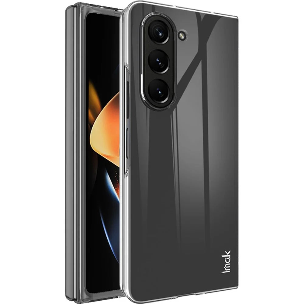 IMAK Crystal Case II Pro Phone Case for Samsung Galaxy Z Fold5 5G , Two-Piece Design Hard PC Clear Cover (Upper Cover+Lower Cover) - 5