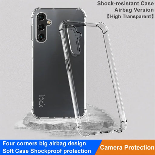 IMAK Clear Phone Case for Samsung Galaxy A25 5G (Global) (161.0 x 76.5 x 8.3mm) , Thickened Four Corner Shell Anti-Dust  TPU Phone Cover - Transparent - 2
